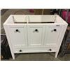 Image 1 : 3-Door 1-Drawer Vanity - White (17 3/4" L x 39" W x 33 5/8" H)