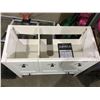 Image 2 : 3-Door 1-Drawer Vanity - White (17 3/4" L x 39" W x 33 5/8" H)