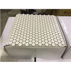 Penny Rounds - Gloss Snow White Tiles - (310mm x 315mm) - 22 Tiles/Box