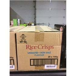 Case of Rice Crisps Unsalted (20 x 100g)