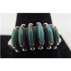 PALOMA PETIT POINT TURQUOISE RING STERLING SILVER