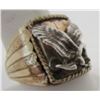 Image 3 : S RAY EAGLE RING GOLD ON STERLING SILVER SIZE 11.5