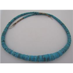 SANTO DOMINGO TURQUOISE NECKLACE HEISHI BEAD