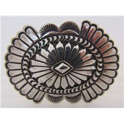 HICKS CONCHO PIN STERLING SILVER BROOCH