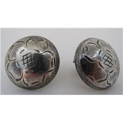 CONCHO CUFFLINKS STERLING SILVER LINKS MEXICO