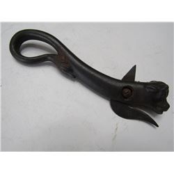 ANTIQUE WESTERN COW HEAD CAN OPENER