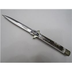LEVERLETTO SWITCHBLADE KNIFE STAG