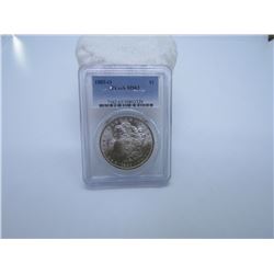 1885 O MORGAN SILVER DOLLAR PCGS MS63
