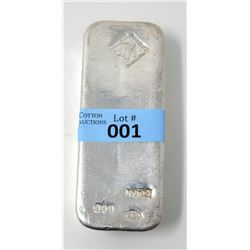 100 Oz. Johnson Matthey .999 Fine Silver Bar