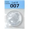 Image 1 : 1 Oz. Tuvalu .9999 Fine Silver Dollar Coin