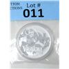 Image 1 : 1 Oz. Tuvalu .9999 Fine Silver Dollar Coin