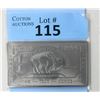 Image 1 : 1 Oz. USA Mint .999 Fine Titanium Buffalo Bar