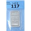 Image 1 : 1 Oz. Johnson Matthey .999 Fine Silver Bar