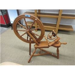 Wood Spinning Wheel - 35" wide x 35" tall