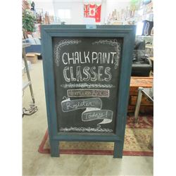 Sidewalk Chalk Board Sandwich Sign