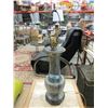 Image 1 : Grey Marble Lamp Base - 17" tall x 7" diameter