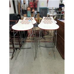 Set of 4 Calligaris Stackable 31" Stools