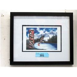 Richard Shorty Framed Print - Blue Eagle