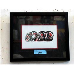 Richard Shorty Framed Print - Bear and Frog