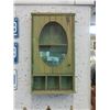 Image 1 : Slim Green Wall Hanging Curio Cabinet