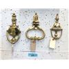 Image 1 : 3 Brass Door Knockers