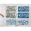 Image 1 : 3 Pairs of Vintage BC License Plates