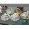 Image 1 : 5 Vintage English Bone China Tea Cup & Saucers