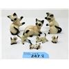 Image 1 : 8 Piece Lot of Vintage Cat & Kitten Figurines