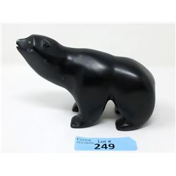 Carved Stone Bear Signed Patrick 1991