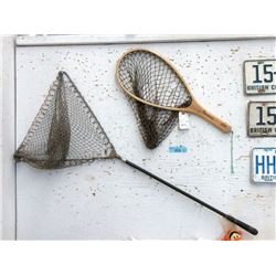 1 Long Handled & 1 Short Handled Fishing Net