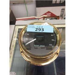 Brass Danforth Wind Speed Gauge - 5  Diameter