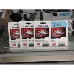 4 New Samsung micro SDXC UHS-1 Cards