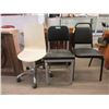 Image 1 : 1 Rolling Chair & 2 Dining Chairs