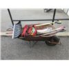 Image 1 : Wheel Barrow with Tools & Car Emergency Kit