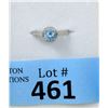 Image 1 : New 1 Carat Blue Topaz & Diamond Ring - Size 7