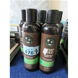 9 Bottles of Vegan Hemp Seed Massage Oil