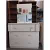 Image 1 : Vintage Mirror Backed White Dresser