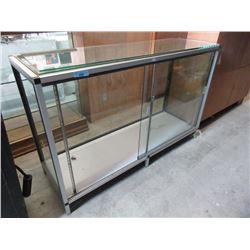 Metal Edged Glass Display Cabinet