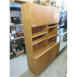 2 Piece Danish Cabinet - 17  x 55  x 77  tall