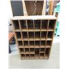 Image 1 : Rustic Wood Pigeon Hole Shelf -11" x 35" x 51"