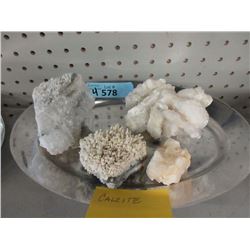 4 Pieces of Calcite Formations