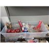Image 1 : Tote of Vintage Glassware