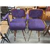 Image 1 : Pair of 27" Fabric Upholstered Swivel Stools