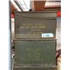 Image 1 : 2 Military Metal Surplus Ammo Cans