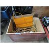 Image 1 : Small Wood Crate with Braided Cord & Rope