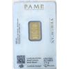 Image 2 : 2.5 Gram .9999 Fine Gold Pam Suisse Certified Bar