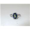 Image 1 : Mystic Topaz & Diamond Sterling Silver Ring