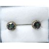 Image 1 : New Mystic Topaz & Diamond Stud Earrings