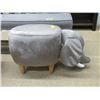 Image 2 : 2 Microfiber Children's Animal Stools