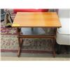 Image 1 : Small Teak End Table - 16" x 22" x 20" tall